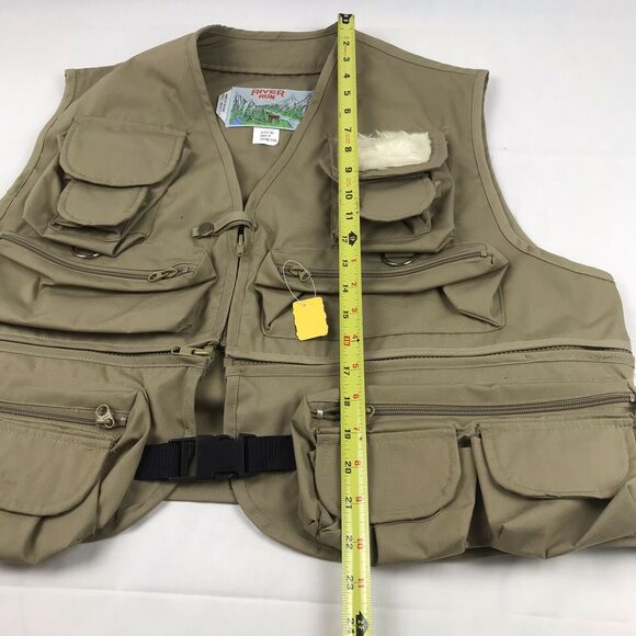 Vintage 90’s River Run Frying Pan Hunting Fishing Field Vest Size L - Picture 6 of 8